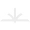 Ekena Millwork Redmond Architectural Grade PVC Gable Bracket, 96"W x 44"H x 2"D x 6"F, 11/12 Pitch GBP096X44X0206RED00 - alternate 5